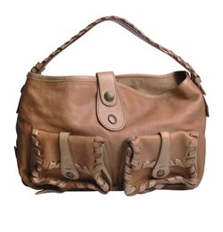 Vintage Shoulder Bag, Leather, Brown, SA64030654, DB, 2*